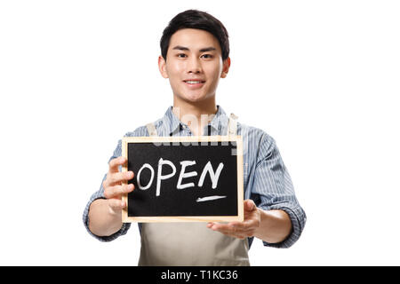 Food and beverage service staff Stock Photo
