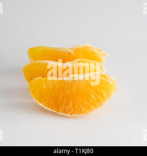 Orange slice on white background Stock Photo