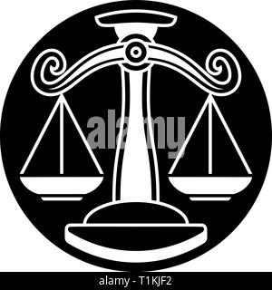 Libra scale Black and White Stock Photos & Images - Alamy