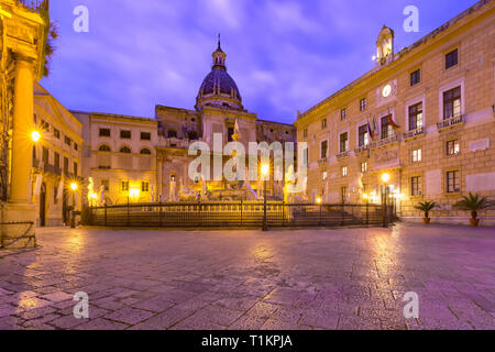 Praetorian Fountain, Palermo, Sicily, Italy Stock Photo