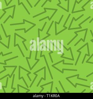 Geometric seamless pattern with arrows in different directions Stock Vector