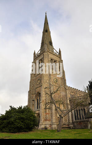 St. John the Baptist, St. Mary & St. Laurence, thaxted, essex, england Stock Photo