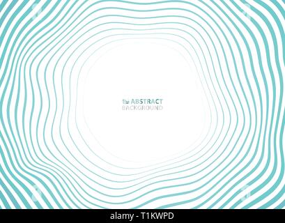 Abstract sea waves pattern circle presentation background. You can use for ad, poster, cover design, travelling campaign, annual report. illustration  Stock Vector
