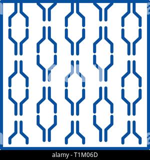 Wallpaper line icon concept. Wallpaper flat  vector symbol, sign, outline illustration. Stock Vector