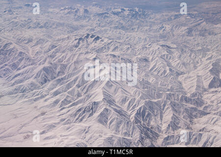 Huge rocky mountains in winter. Zagros Mountains. Iran. Stock Photo