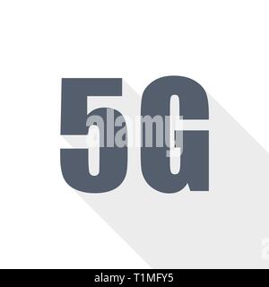 5G mobile, internet, technology  icon, vector illustration Stock Vector