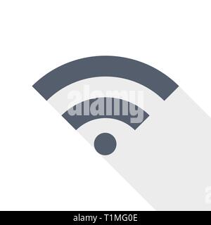 Wireless, wifi icon, vector illustration Stock Vector