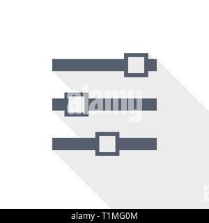 Slider, media control icon, vector illustration Stock Vector