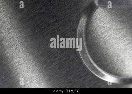 Texture of different aluminum surface, close-up, macro Stock Photo