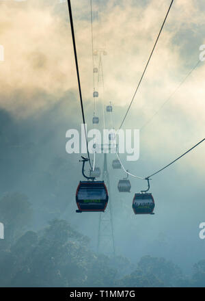 Gondola Cable car Aerial Tramway Ropeway Cablecar Alps Alpine Stock