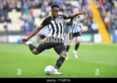 23rd March 2019 , Meadow Lane, Nottingham, England; Sky Bet League Two, Notts County vs Exeter City ; Mitch Rose (26) of Notts County   Credit Jon Hobley/News Images Stock Photo