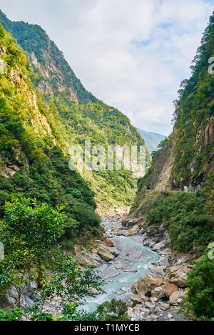 Beautiful Shakadang river in Mysterious Valley Trail called  