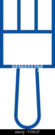 Fetlock line icon concept. Fetlock flat  vector symbol, sign, outline illustration. Stock Vector