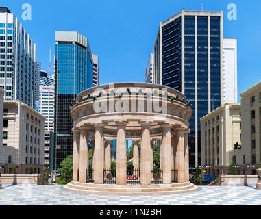 The Shrine of Remembrance, Anzac Square, Brisbane, Queensland, Australia Stock Photo