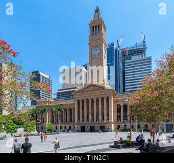 Brisbane City Hall, King George Square, Brisbane, Queensland, Australia Stock Photo