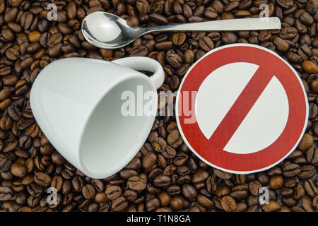 undecaffinated coffee puts a strain on the heart and circulation Stock Photo