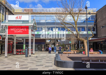 Westgate Shopping Centre ,Stevenage Town Centre High Street, Hertfordshire, England, UK, GB Stock Photo