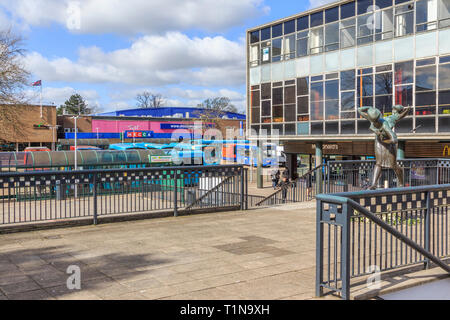 Westgate Shopping Centre ,Stevenage Town Centre High Street, Hertfordshire, England, UK, GB Stock Photo