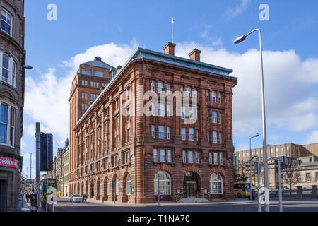 Dundee, Scotland, UK - March 23, 2019: Some of the impressive architecture in Dundee within the city centre of Dundee in Scotland. Stock Photo