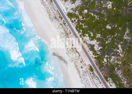 Aerial View of Great Ocean Road in Victoria, Australia Stock Photo