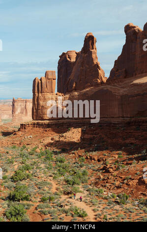 Park Avenue, Arches National Park, Utah, USA. Stock Photo