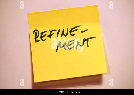 Yellow Sticky Note Scrum Agile Refinement Stock Photo