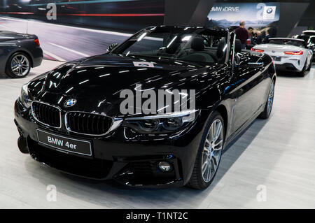 Salzburg, Austria - March 23rd, 2019: The Series 4 BMW at the car show Stock Photo