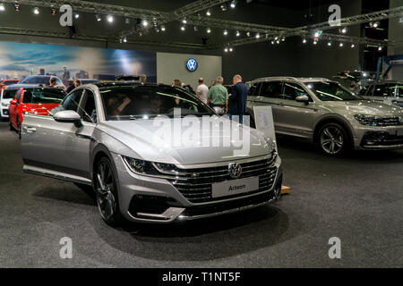 Salzburg, Austria - March 23rd, 2019: The Volkswagen Arteon at the auto show Stock Photo