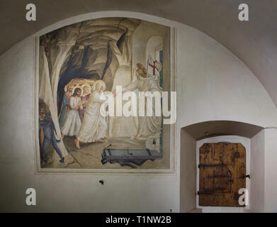 Fresco 'Descent into Limbo' by Italian Early Renaissance painter