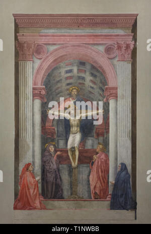 Masaccio. The Holy Trinity. Fresco, 1427. 21 x 10 ' (667 x 317 cm