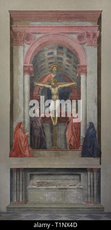 Masaccio Fresco Trinity Christ Santa Maria Novella Church Florence ...