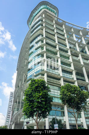 Building of Singapore National Library, Singapore, Asia, opened in 2005 ...