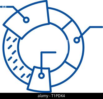 Cohort analysis black icon, vector sign on isolated background. Cohort ...