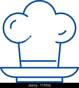 Cooker line icon concept. Cooker flat  vector symbol, sign, outline illustration. Stock Vector