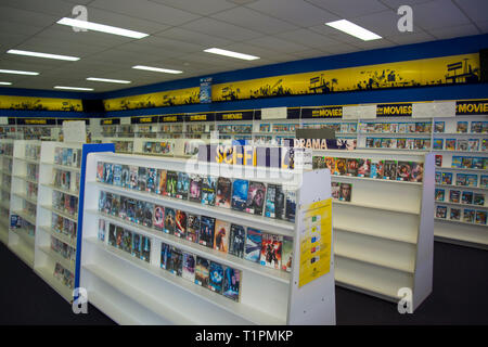 PERTH, AUSTRALIA - March 13, 2019: The last Blockbuster video store in Australia closing down in the suburb of Morley Stock Photo