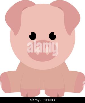 Abstract cute pig Stock Vector