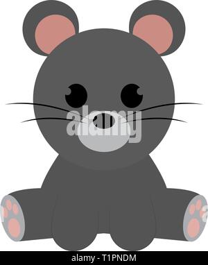 Abstract cute mouse Stock Vector