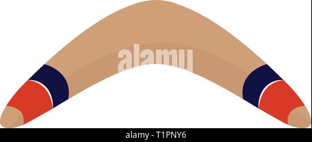 isolated boomerang image Stock Vector