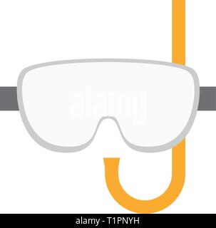 isolated diving mask Stock Vector