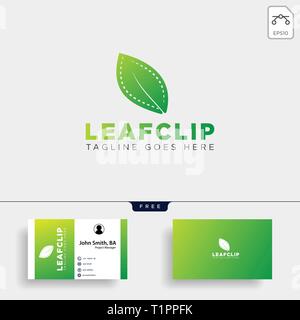 leaf movie cinema simple logo template vector illustration icon element - vector file Stock Vector