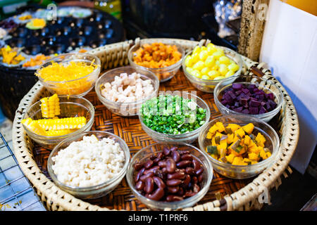 colorful street food on the market Thailand Stock Photo