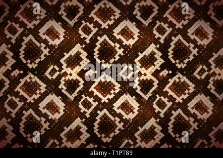 Bright realistic snake skin texture, wide detailed background Stock Vector