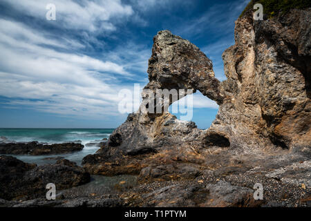 Famous Australia Rock in Narooma. Stock Photo