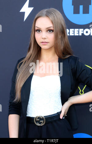 March 27, 2019 - Los Angeles, CA, USA - LOS ANGELES - MAR 27:  Savannah May at the 2nd Annual Freeform Summit at the Goya Studios on March 27, 2019 in Los Angeles, CA (Credit Image: © Kay Blake/ZUMA Wire) Stock Photo