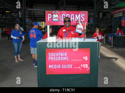 Mar 28, 2019: Fans dress up as the 1908 Chicago Cubs as they