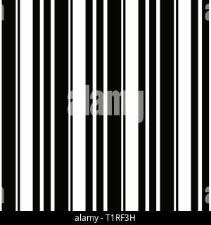 Halloween Pattern of repetitive vertical strips of black and white color. Black and white vertical stripes background. Seamless texture background. Ve Stock Vector