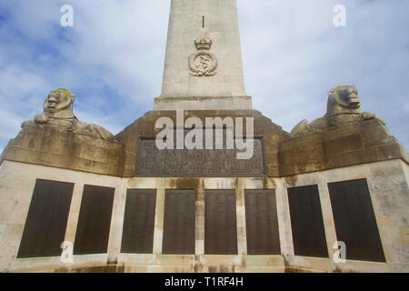 Naval War Memorial, Plymouth, Devon, England Stock Photo