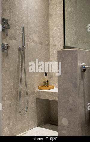 modern shower interior Stock Photo