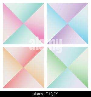 Set of abstract pyramid colorful background. Geometric triangles shape modern style. Vector illustration Stock Vector