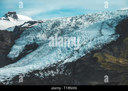 A beautiful glacier somewhere in breathtaking Iceland Stock Photo